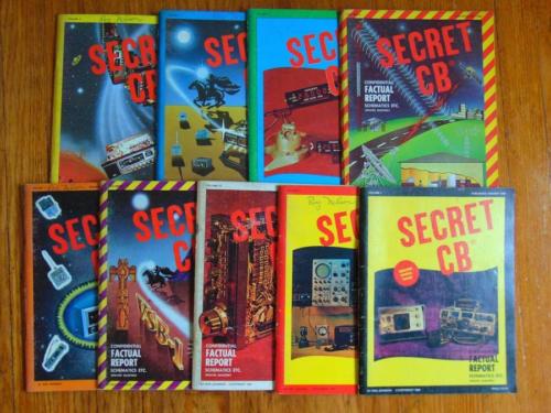 Lot of (9) Volumes Secret CB by Rod Johnson