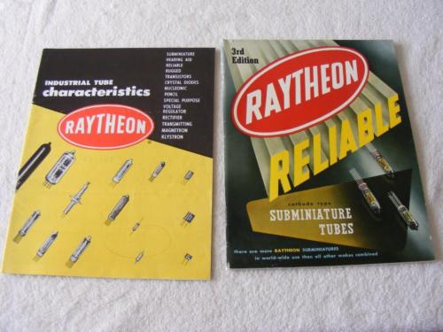 2 - Raytheon Tube Catalog Manual Reference Guide Information Booklets