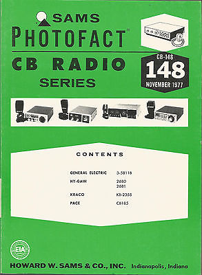 # CB  148   SAMS MANUAL   1977   GE Hy-Gain  Kraco  Pace