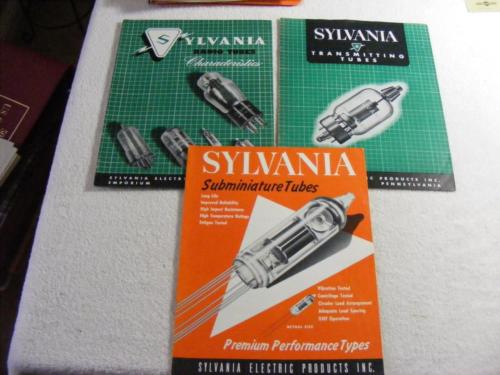 3 - Sylvania Tubes Catalog Manual Reference Guide Information Booklets Brochure