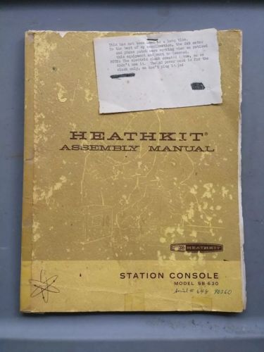 HEATHKIT SB-630 STATION CONSOLE MANUAL