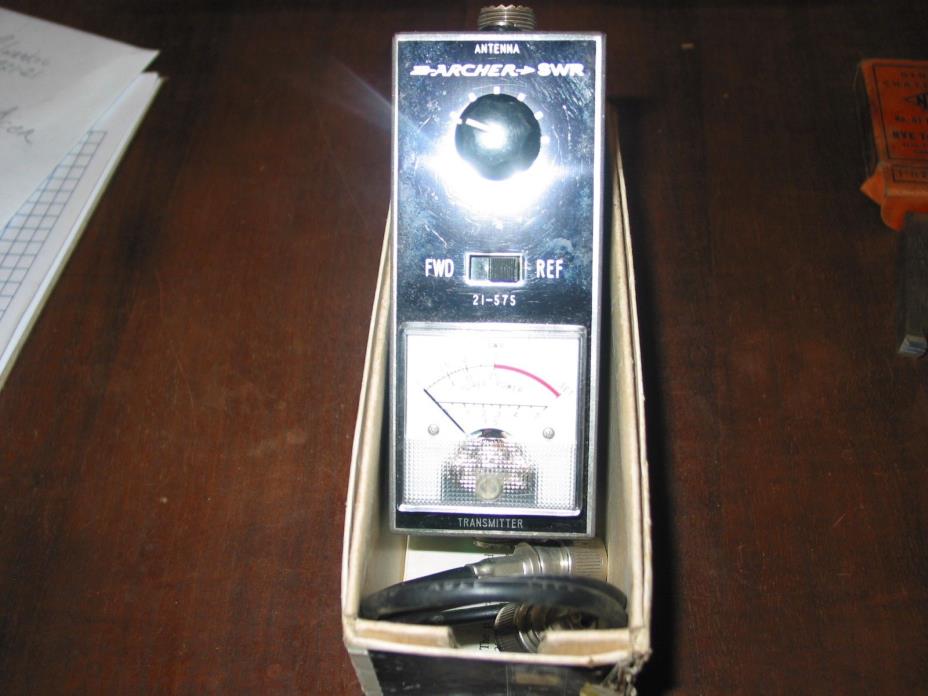 Radio Shack Meter 21-575 Standing Wave Bridge & Field Strength Indicator w/box