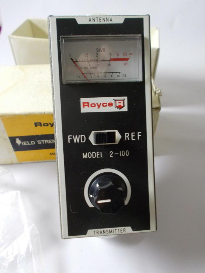 Royce Model 2-100 Standing Wave Bridge & Field Strength Meter Indicator