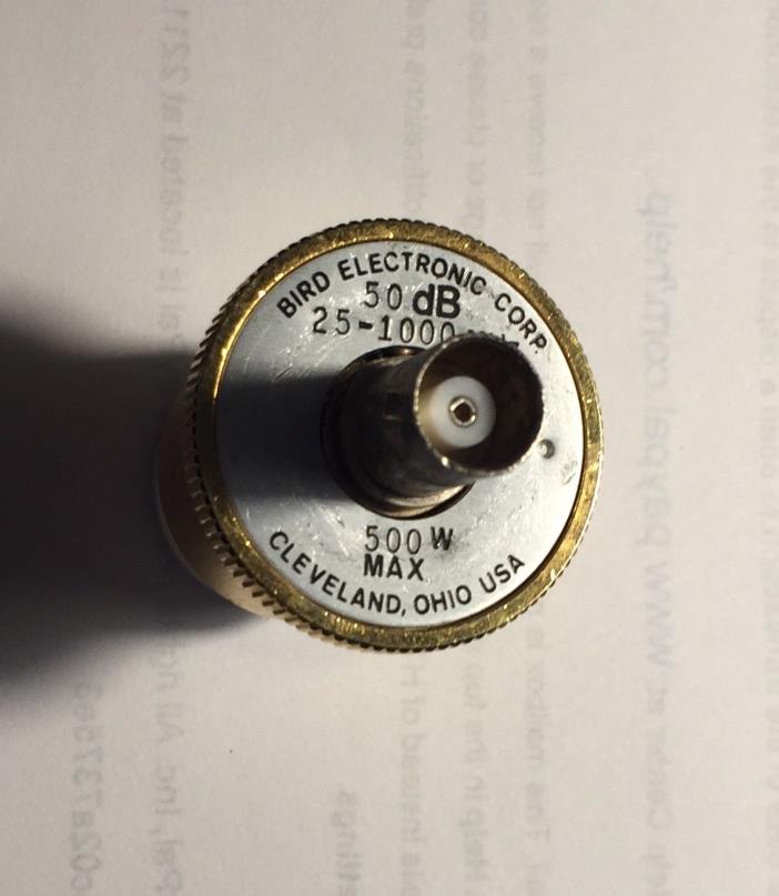 Bird 25 to 1000 MHz, 500W, Thruline Wattmeter Sampler. 43 Series Ships Free