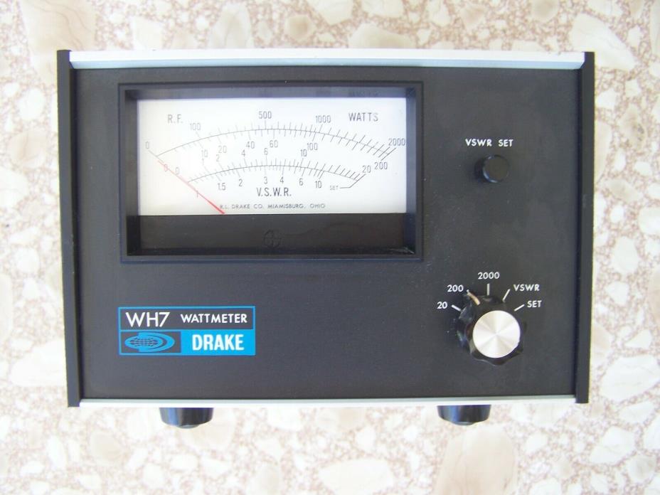 Drake WH7 Watt Meter reads Power 20 / 200 / 2000 Watts also SWR