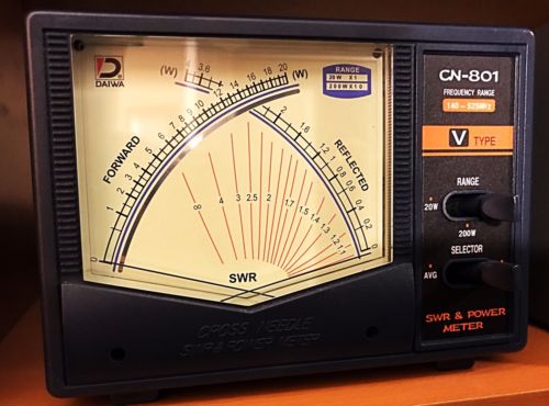 Daiwa’s CN-801 140-525 MHz SWR/Watt Meter 200 Watts