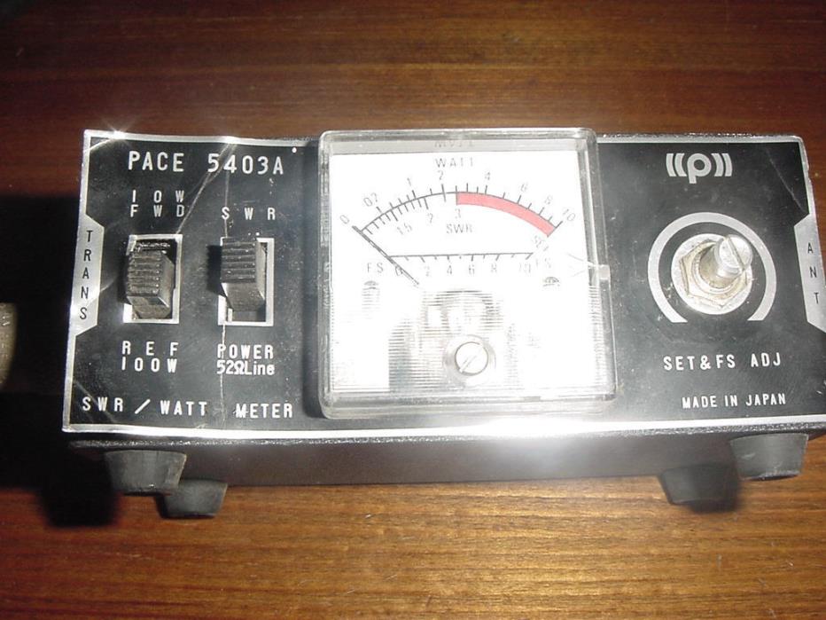 Vintage PACE 5403A SWR Power Watt Meter  Ham CB Radio
