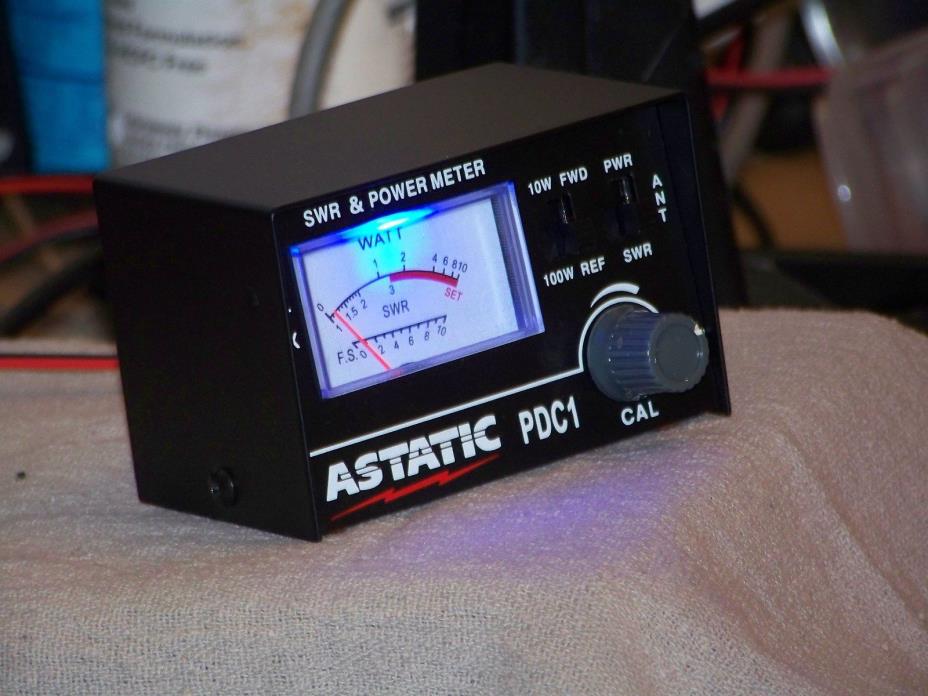 (BLUE)  Astatic SWR PDC1 and power meter**With Blue LED (**FREE SHIPPING***)