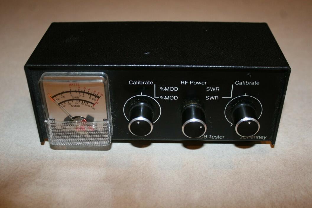 JC Penney CB SWR modulation and power meter model 981-6139 Tested and WORKING