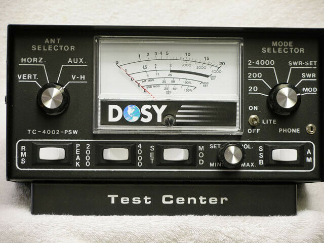 Dosy TC-4002PSW TC-4002 SWLighted 4,000 Watt SWR/Mod/Watt Meter Antenna Switch