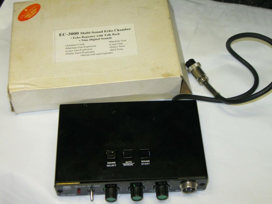 EC-3000 Multi-sound Echo Chamber Box Noise Toy Talkback 4 pin Cobra CB HAM