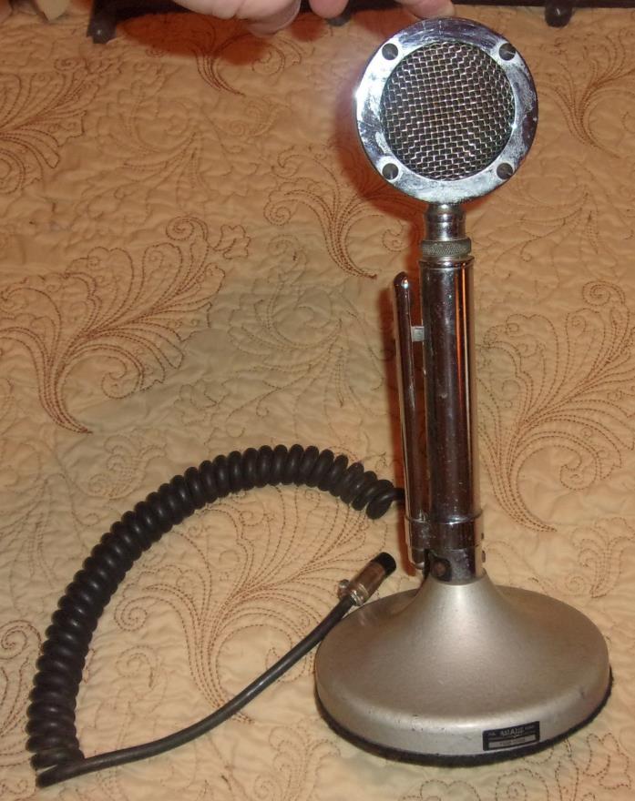 antique Astatic Corp T-UG8 Stand radio microphone D-104  decor collectible