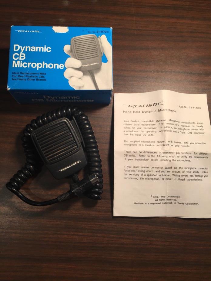 Realistic RadioShack 21-1172 Dynamic CB Microphone