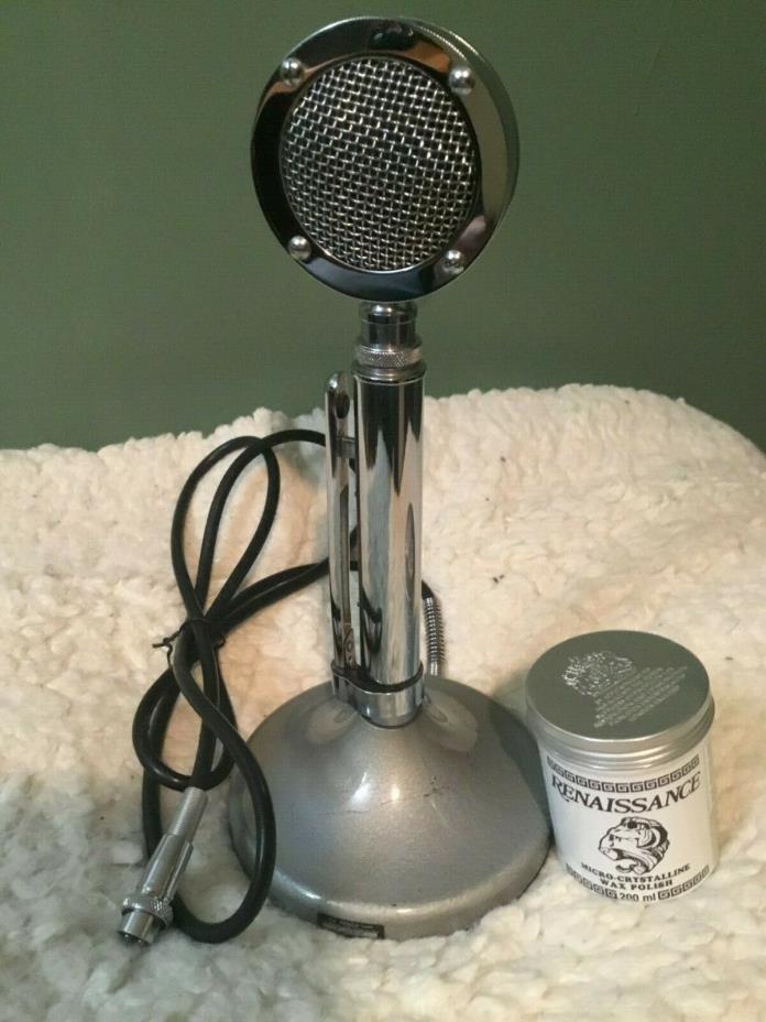 VINTAGE ASTATIC MICROPHONE MODEL D-104 WITH G-STAND FOR C.B. 