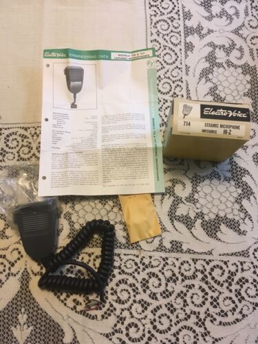 Electro-Voice 714 Ceramic CB Microphone NOS