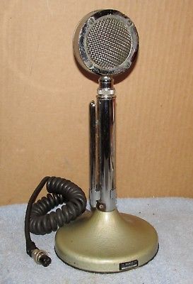 Vintage ASTATIC D 104 w/Stand T UG8 Lollipop CB/Ham Radio Microphone J0257