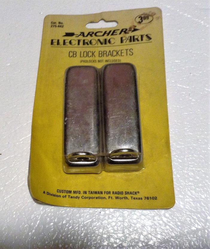 Archer  275-442 CB Radio Lock Brackets - Antique - New Factory Sealed packaged