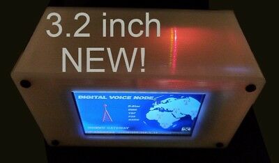 NEW! 3.2 inch Nextion display case see-through USB jack Jumbospot MMDVM Zumspot