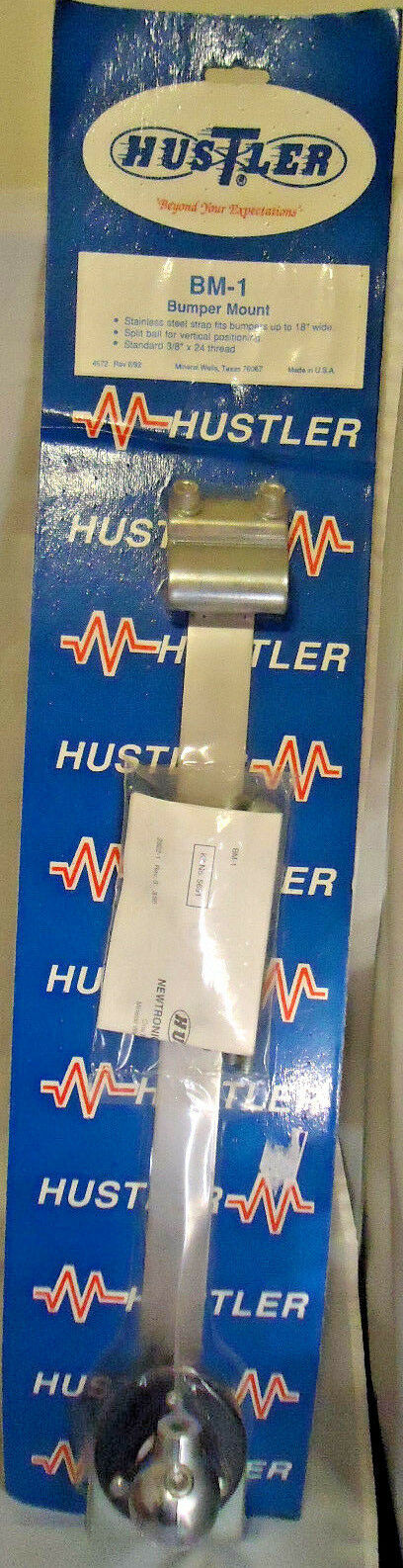 VINTAGE 1990'S HUSTLER BM-1 BUMPER MOUNT ANTENNA BALL - NEW IN PACKAGE