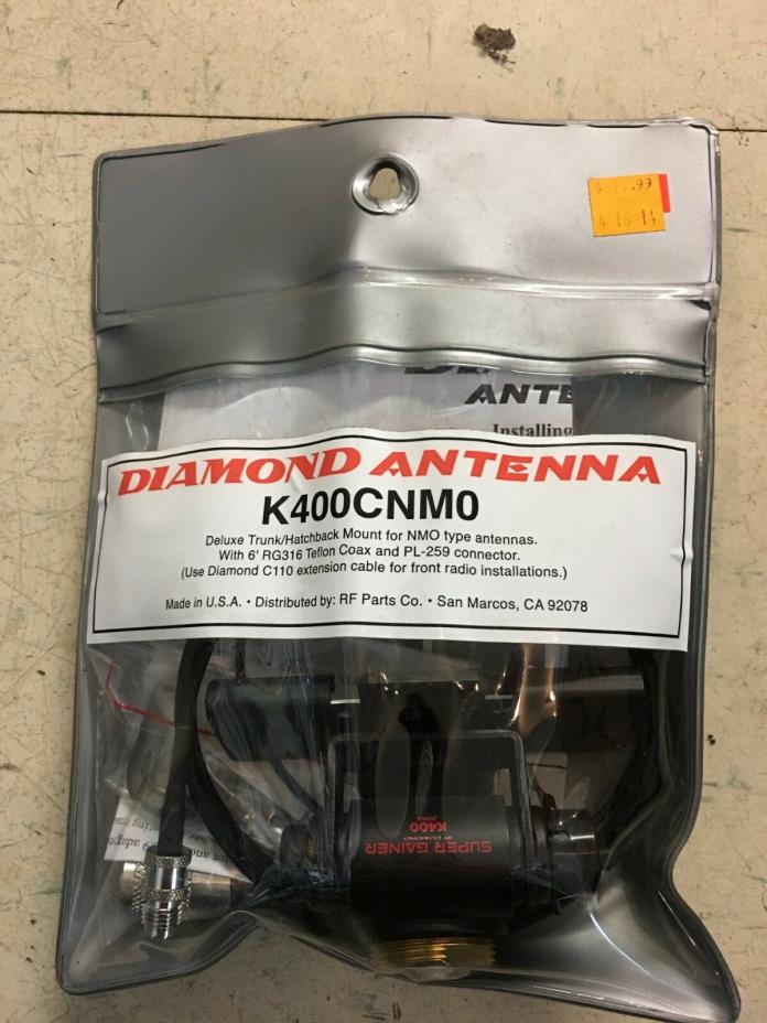 Diamond Trunk Clip Mount Radio Ham Model Antenna Mobile K400CNMO