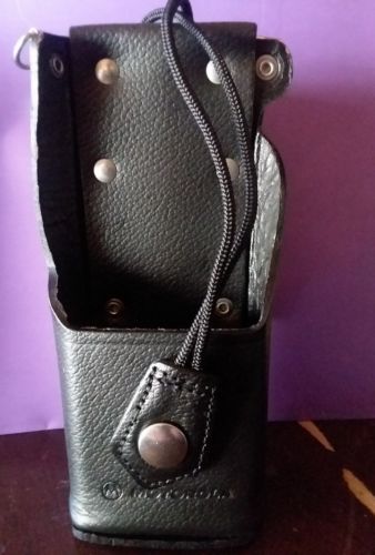 1  Motorola NTN8037B- Leather Radio Carry Case