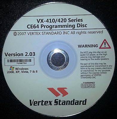 Vertex Standard CE64 for VX-410 VX-420 Series Version 2.03