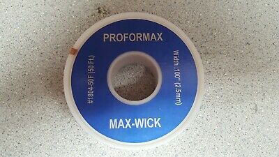 1804-50F  PROFORMAX  50-FEET MAX-WICK  ***Made and Shipped From the USA***