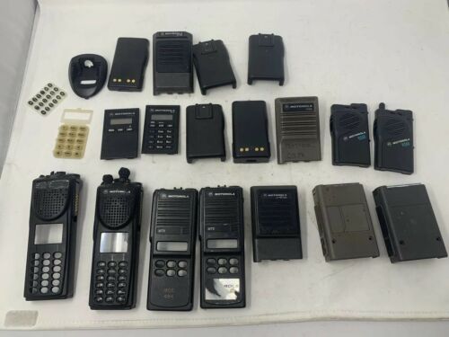 Lot of Motorola Radio Parts Battery Covers Batteries XTS MTS Assorted Parts D