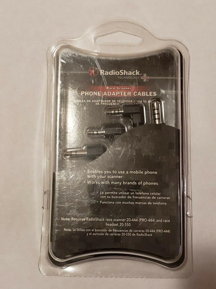 RadioShack mobile Phone Adapter Cables 2000552 for Race Scanner 20-444 Pro-444