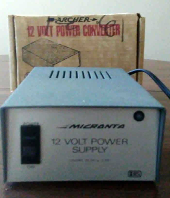 Vintage Radio Shack Micronta 12 Volt Power Supply