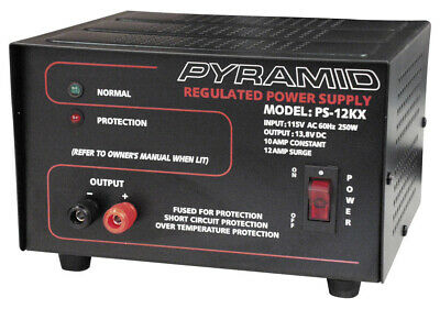 POWER SUPPLY PYRAMID 13.8 VOLT10 AMP
