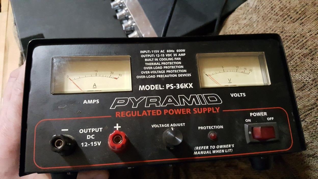 PYRAMID PS36KX 35 AMP REGULATED POWER SUPPLY *SOLD AS IS* (555 MTN)