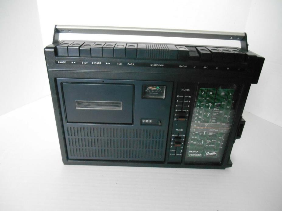 VINTAGE 1975 GRAETZ 305 EUROCORDER-SHORTWAVE -MULTIBAND RECEIVER & CASSETTE PLAY