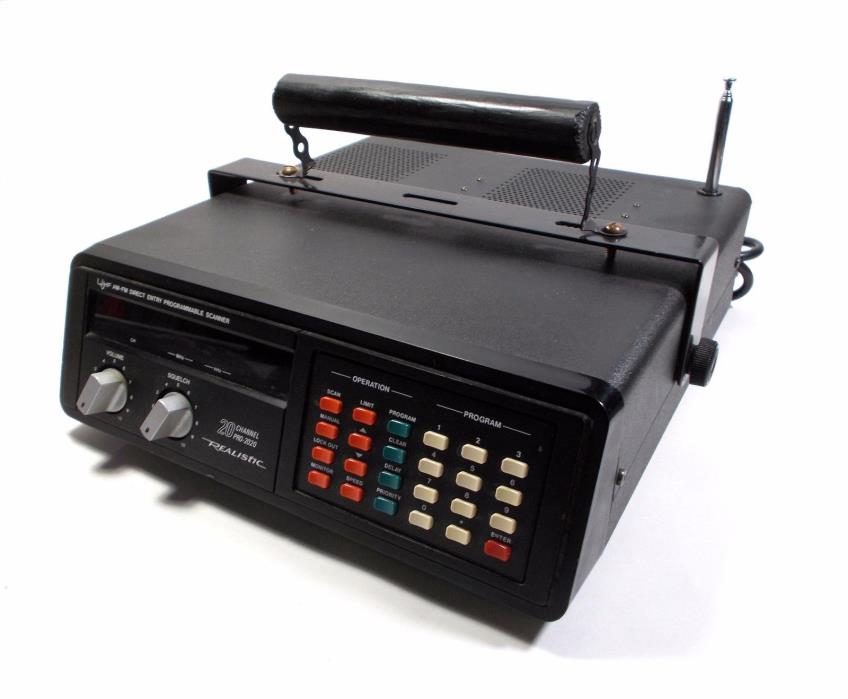 AM/FM Direct Entry Programmable Scanning Receiver Realistic Pro-2020 & op/Manual