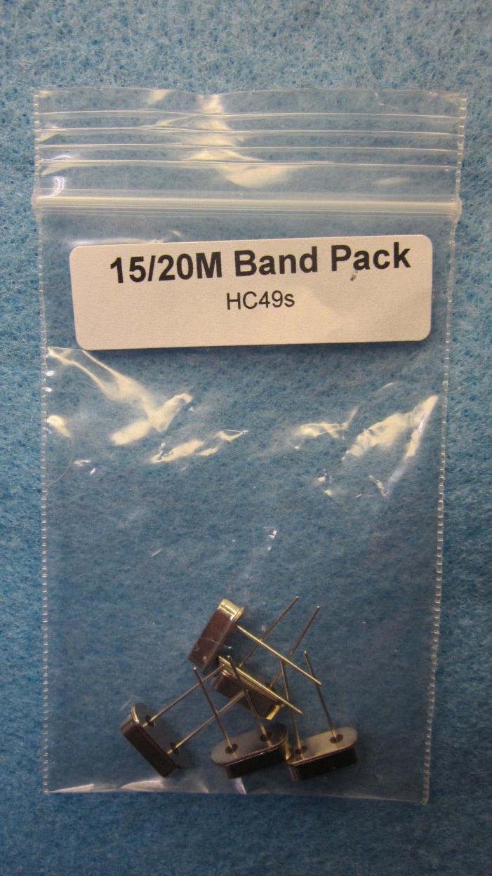 15M & 20M QRP Ham Radio Crystals HC49/S 5-pack
