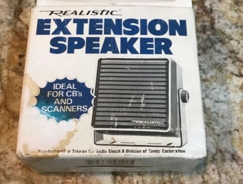 NEW Vintage Realistic Extension Speaker CB's Scanners Radio Shack 21-549 A