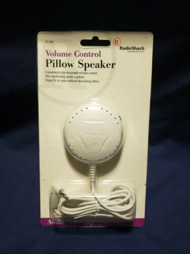 NEW RadioShack Pillow Speaker 33-209 w/ Volume Control radio shack audio 33209