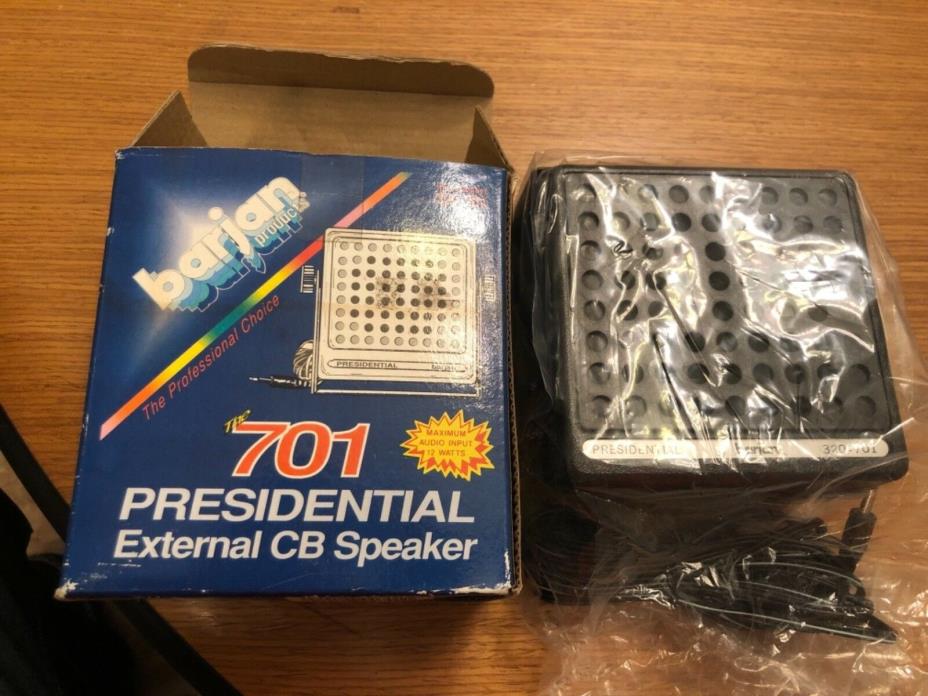 Barjan 701 Presidential External CB Speaker, in box, never used