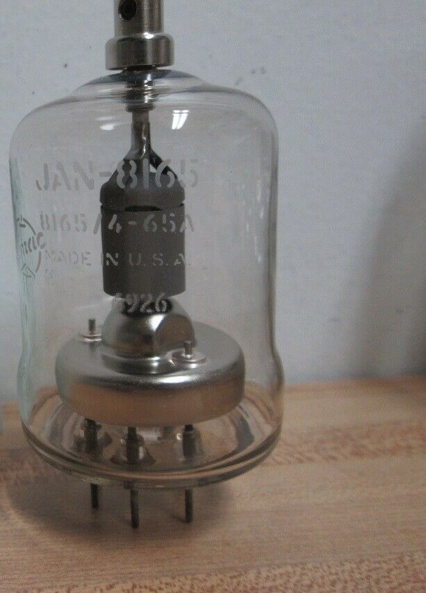 Vintage vacuum tube Eimac JAN-8165/4-65A coded 