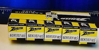 6EH7 / EF183 RF/IF Pentode Zenith (=6EJ7) NOS QTY 5 (1 sleeve)