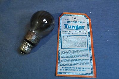 GE General Electric TUNGAR Bulb/Tube 195528 & Original Sale Tag Good Filament