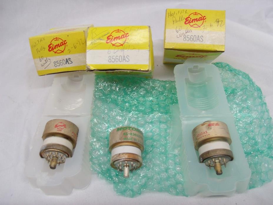 Eimac Electron Tubes 8560AS Lot of 3
