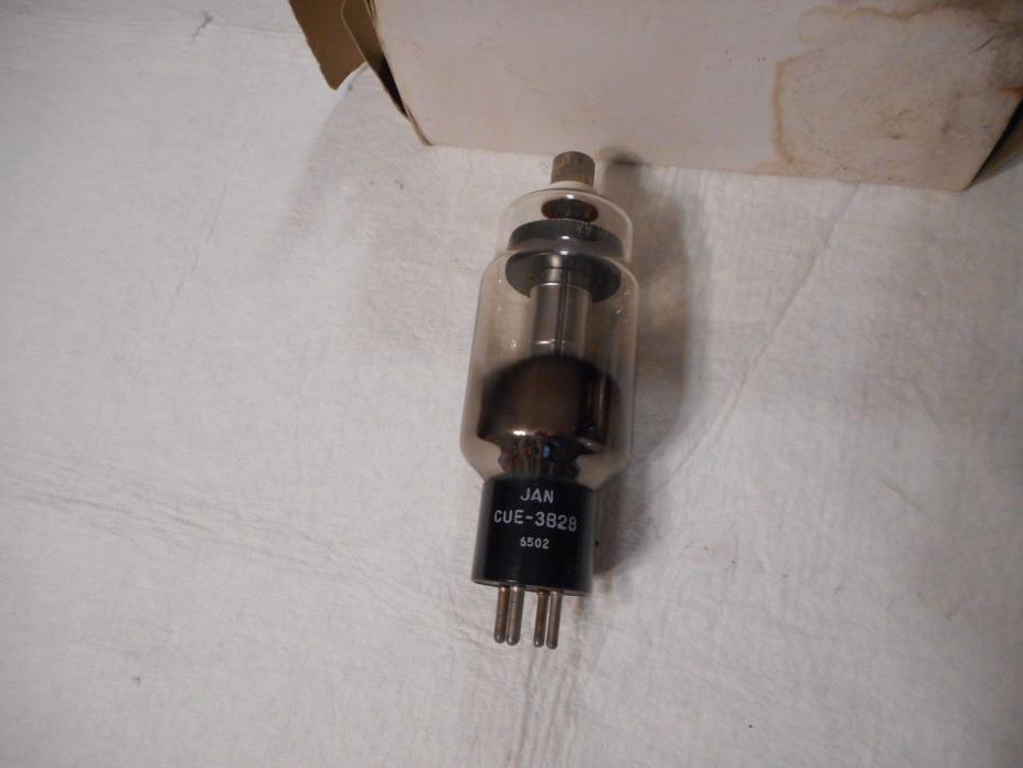 JAN-CUE-3B28 MILITARY RECTIFIER TUBE, NOS, MFG 3/65