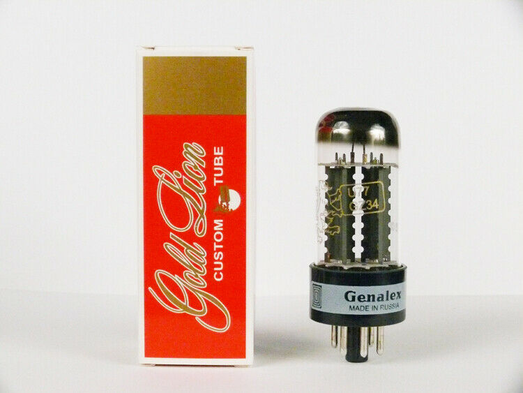 New 1x Genalex Gold Lion GZ34 / 5AR4 | One / Single Rectifier Tube | Free Ship