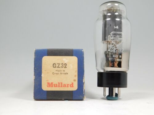 Mullard GZ32 R71 Vintage 1958 Rectifier Vacuum Tube Gray Plates D Getter NOS