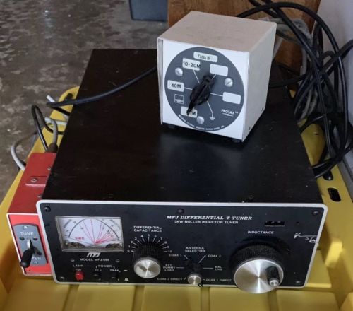 MFJ-986 3KW Differential T Roller Inductor HF Antenna Tuner & Wattmeter Package