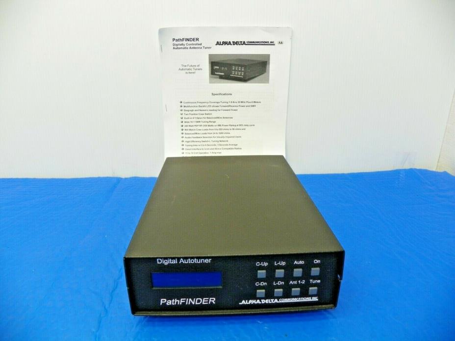 Alpha Delta Pathfinder Digitally Controlled Automatic Antenna Tuner w/Manual