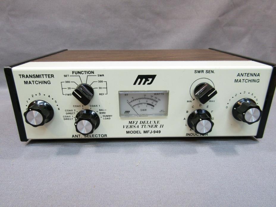 MFJ-949 Deluxe Versa Tuner II SWR and Antenna Tunner w/ dummy load