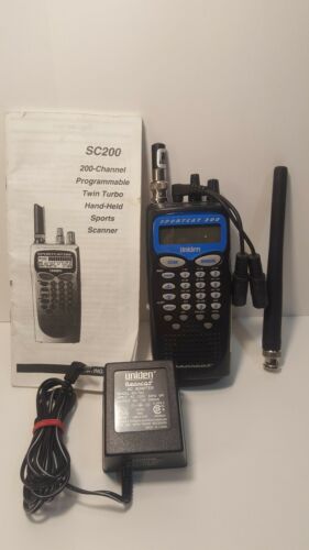 Uniden Sportcat SC200 w/ Antennas, Battery Pack, Manual, AC Adapter