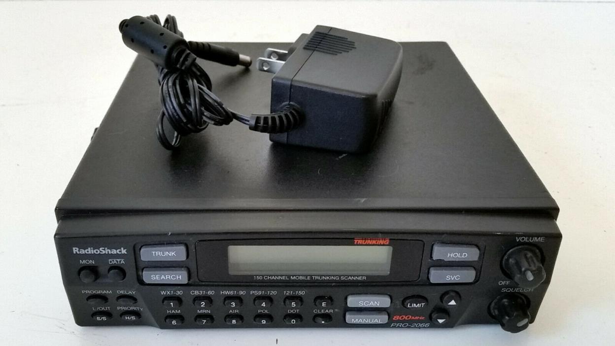 Nice Programmable 150-Channel Mobile Scanner Radioshack Pro-2066
